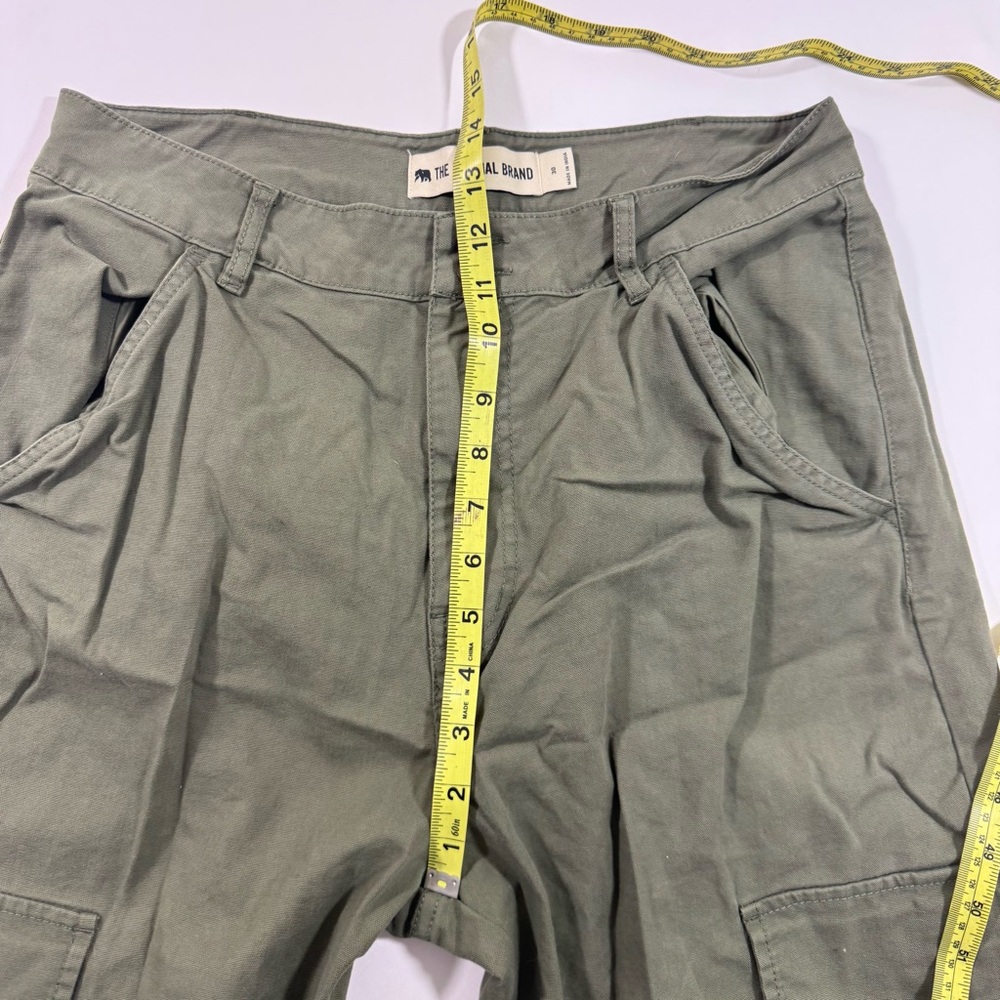 The Normal Brand James Canvas Cargo Trouser in Dusty Olive - Picture 9 of 11